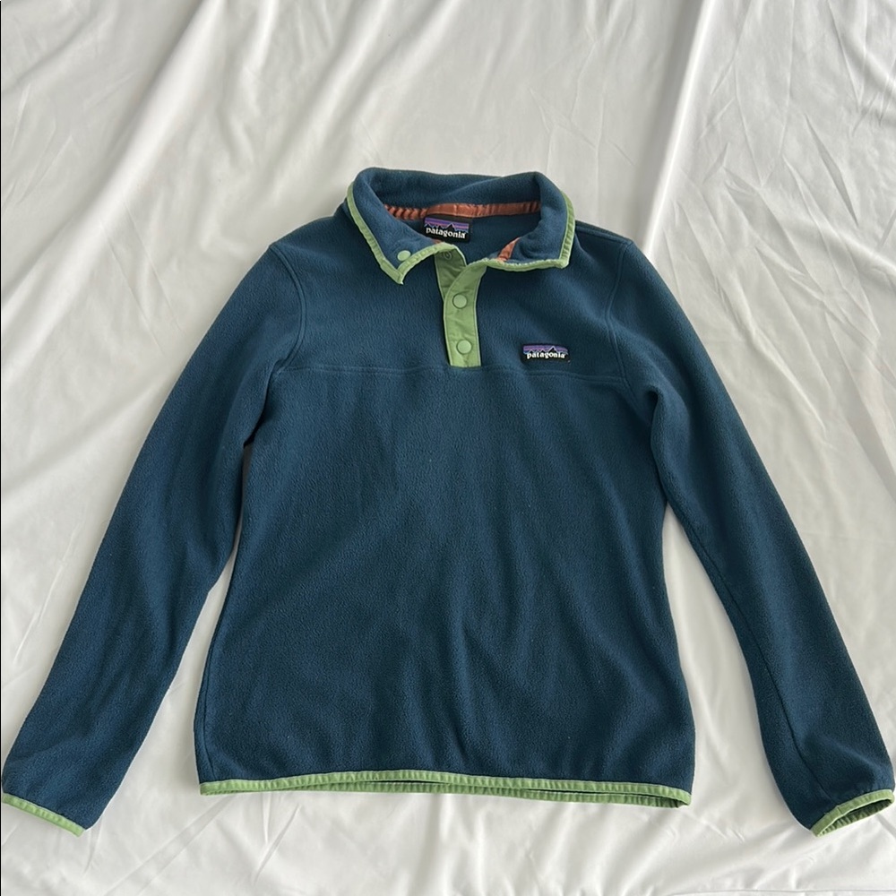 Patagonia Blue and Green Pullover